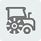 An icon of a farm tractor.